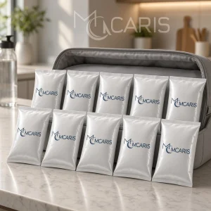10'lu Buz Jeli Soğutucu Paket Seti - Soft Ice Pack Jel Buz Torbası (Gümüş Beyaz) - Görsel 2