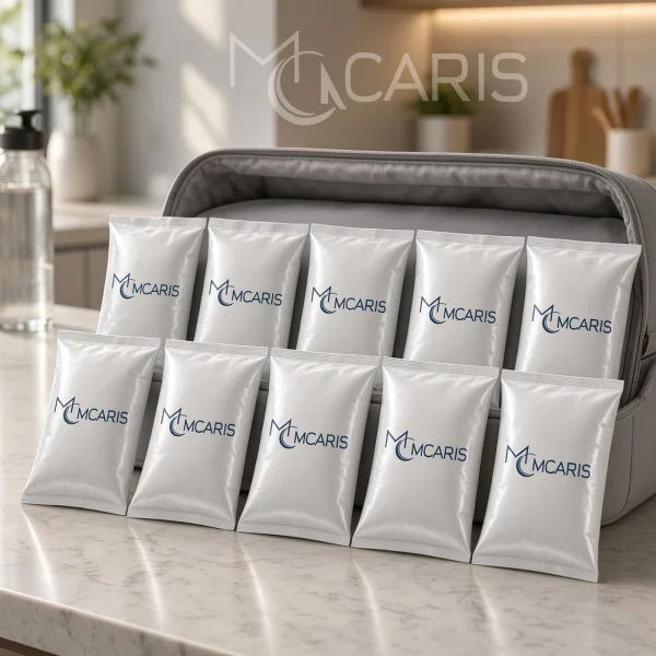 10'lu Buz Jeli Soğutucu Paket Seti - Soft Ice Pack Jel Buz Torbası (Gümüş Beyaz) - Görsel 2