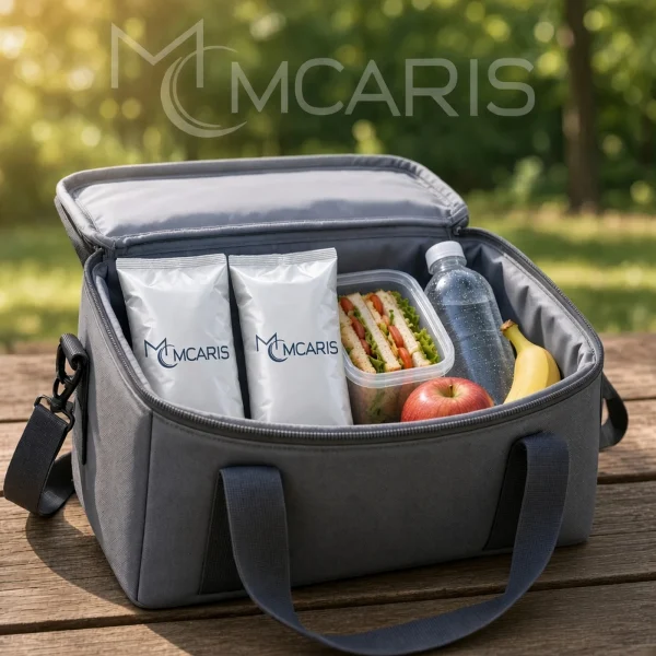 2'li Buz Jeli Soğutucu Paket Seti - Soft Ice Pack Jel Buz Torbası (Gümüş Beyaz) - Görsel 2