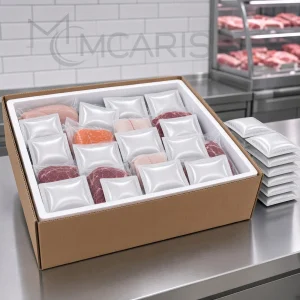 20'li Buz Jeli Soğutucu Paket Seti - Soft Ice Pack Jel Buz Torbası (Gümüş Beyaz) - Görsel 2