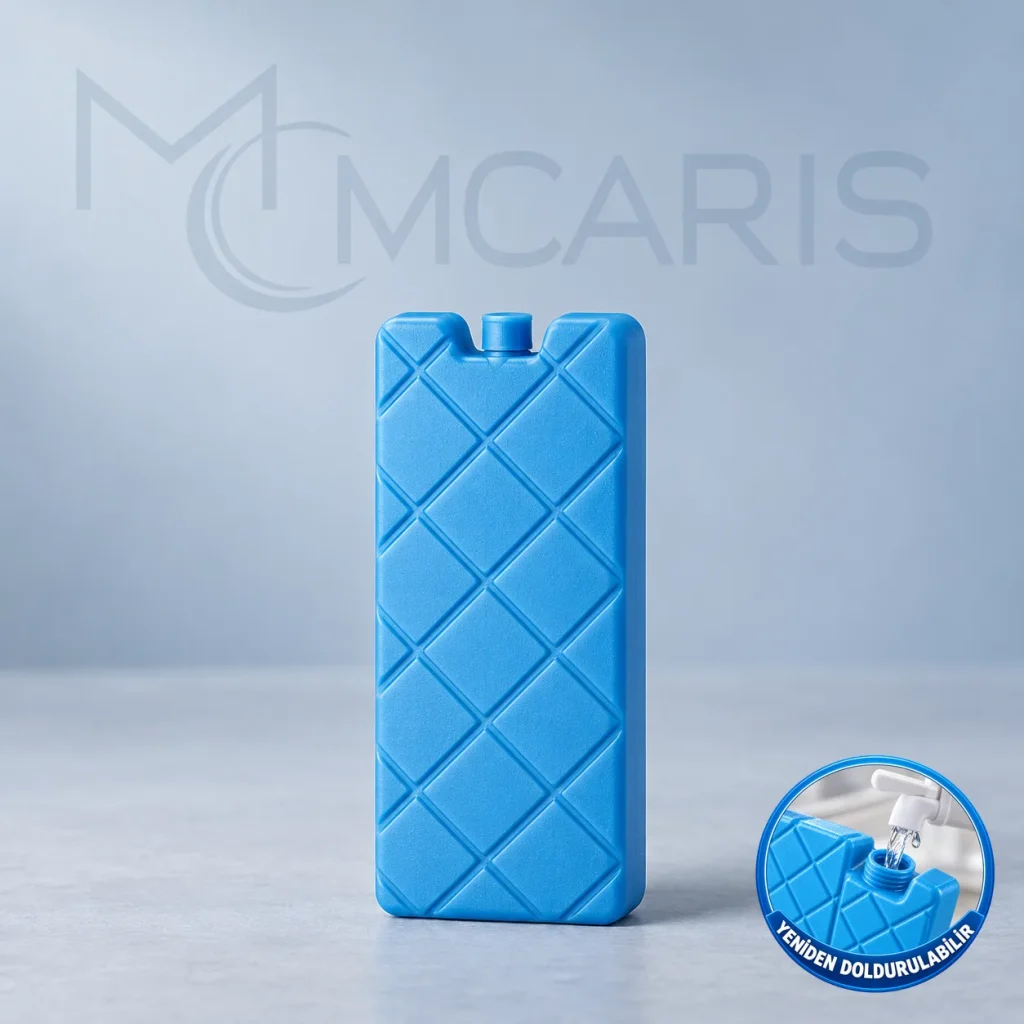 Doldurulabilir Buz Aküsü - Dondurucu Buz Kasedi Ice Box Soğutucu Blok (Mavi)