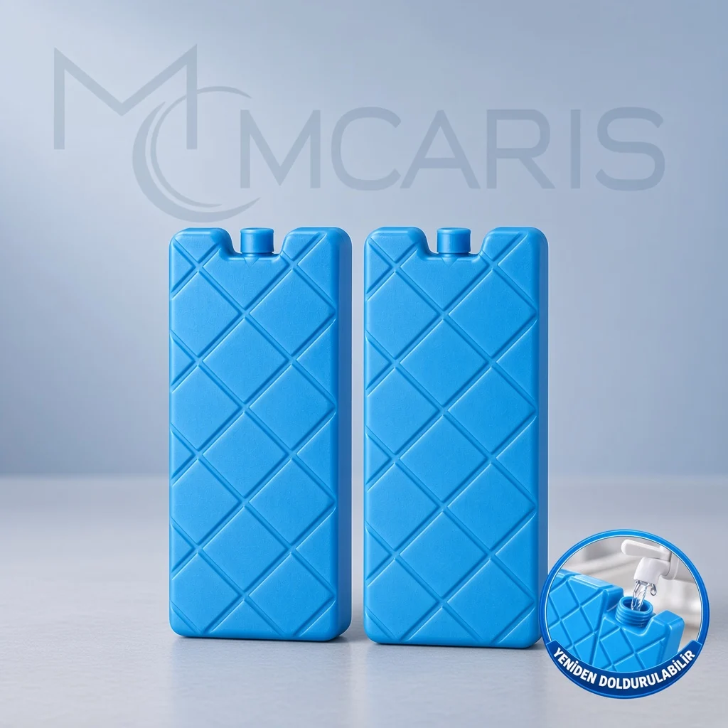 mavi-doldurulabilir-buz-akusu-2-adet-katalog 2'li Doldurulabilir Buz Aküsü Seti - Dondurucu Buz Kasedi Ice Box Soğutucu Blok (Mavi)