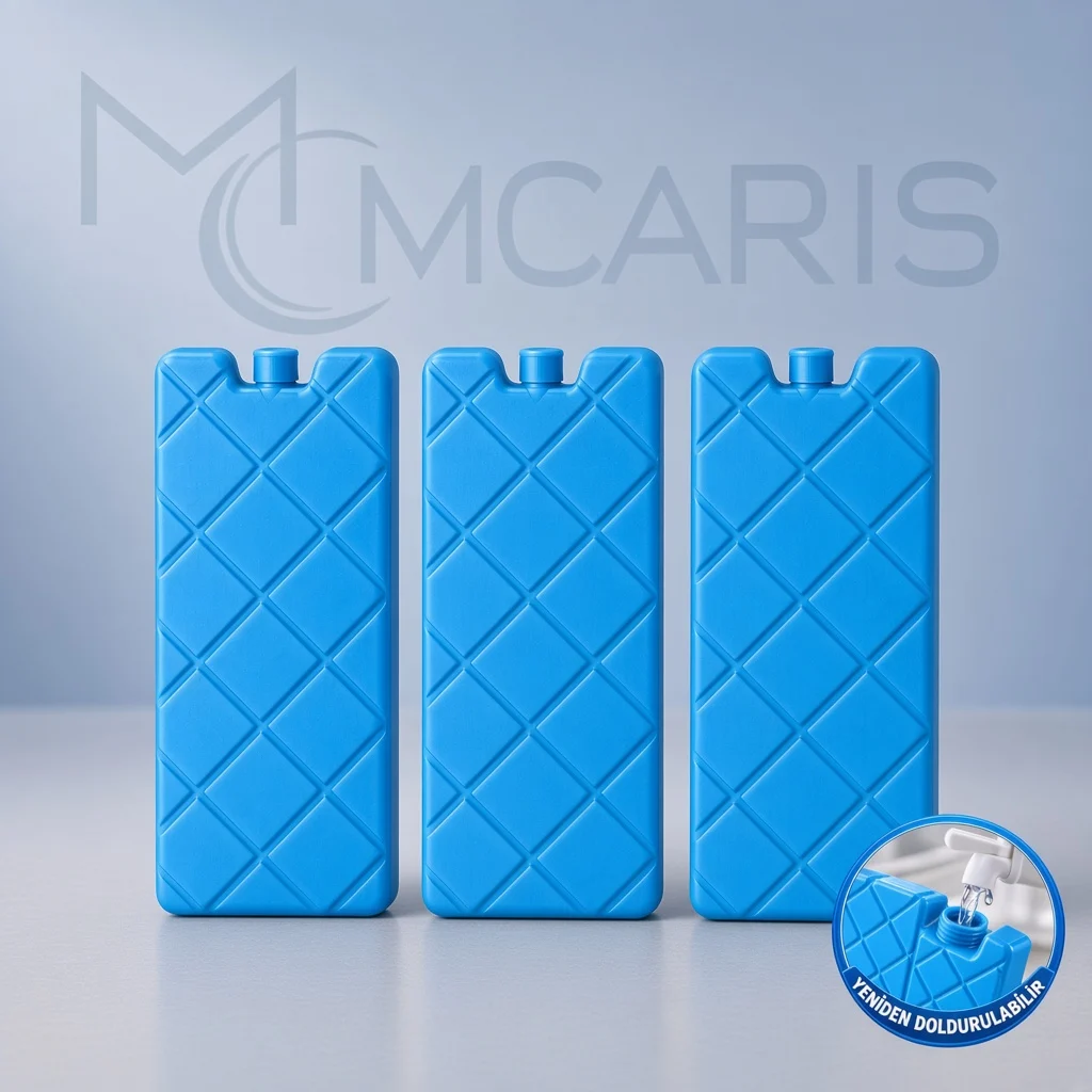 mavi-doldurulabilir-buz-akusu-3-adet-katalog 3'lü Doldurulabilir Buz Aküsü Seti - Dondurucu Buz Kasedi Ice Box Soğutucu Blok (Mavi)