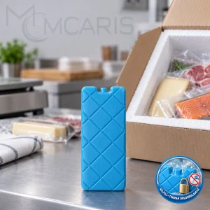 Kilitli Buz Aküsü - Dondurucu Buz Kasedi Ice Box Soğutucu Blok (Mavi)