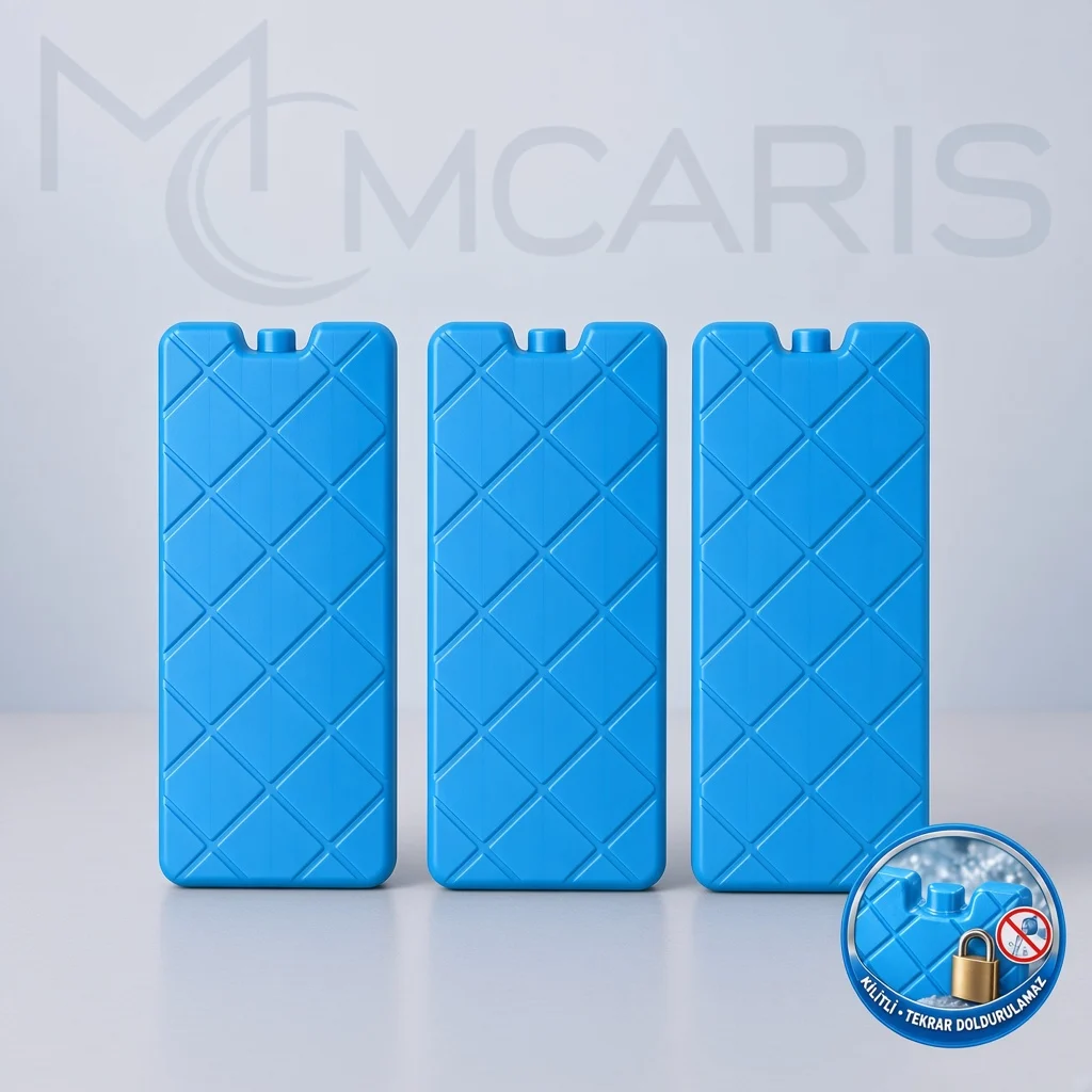 mavi-kilitli-buz-akusu-3-adet-katalog 3'lü Kilitli Buz Aküsü Seti - Dondurucu Buz Kasedi Ice Box Soğutucu Blok (Mavi)