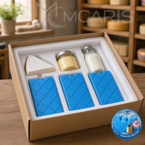 3'lü Kilitli Buz Aküsü Seti - Dondurucu Buz Kasedi Ice Box Soğutucu Blok (Mavi)